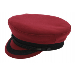 Sailor Cap Camaret Wool Red/Burgundy - Traclet