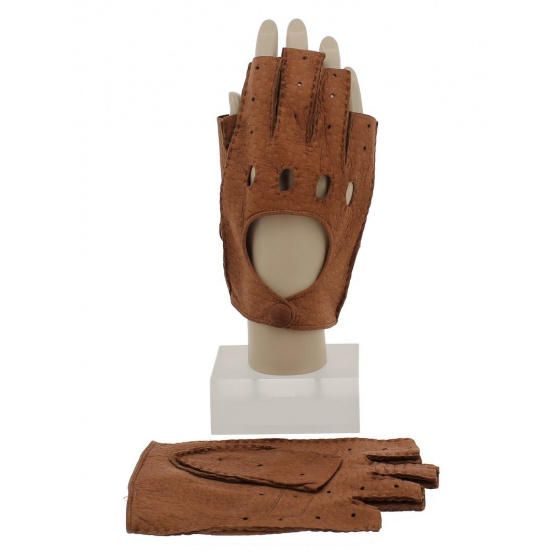Peccary Leather Driving Mittens - Roeckl