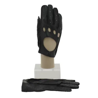 Black Peccary Leather Driving Gloves - Roeckl Reference: 4464 | Chapellerie Traclet