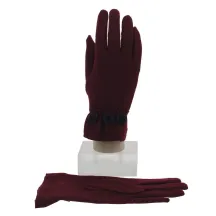 Gant Femme Fantaisie Oriane Bordeaux - Traclet Reference : 3912 | Chapellerie Traclet
