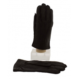 Peccary Man Gloves & Brown Cashmere - Picaros