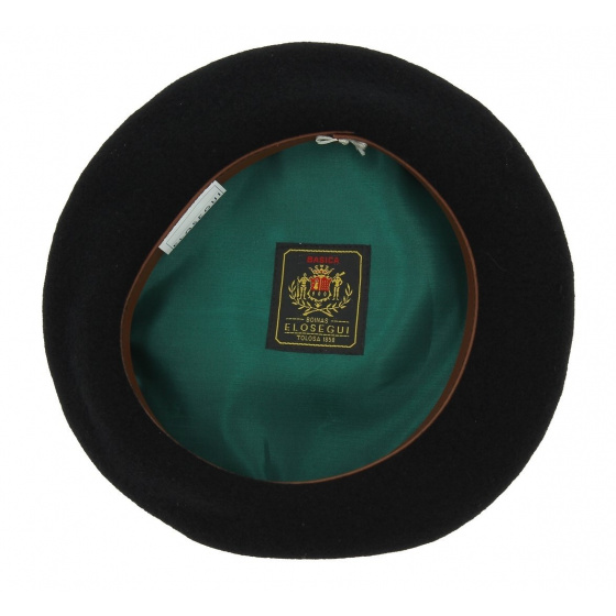 Elosegui Basica Black Basque Beret - made in Basque Country Elosegui Basica Black Basque Beret - made in Basque Country