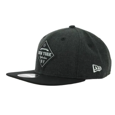 Casquette Snapback Heather Coop Laine Noir - New Era Reference : 7486 | Chapellerie Traclet