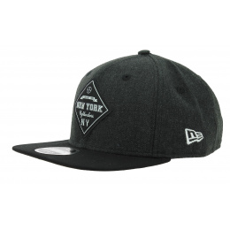 Snapback Heather Coop Wool Cap Black - New Era
