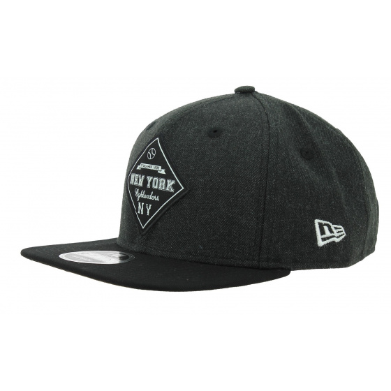 Snapback Heather Coop Wool Cap Black - New Era