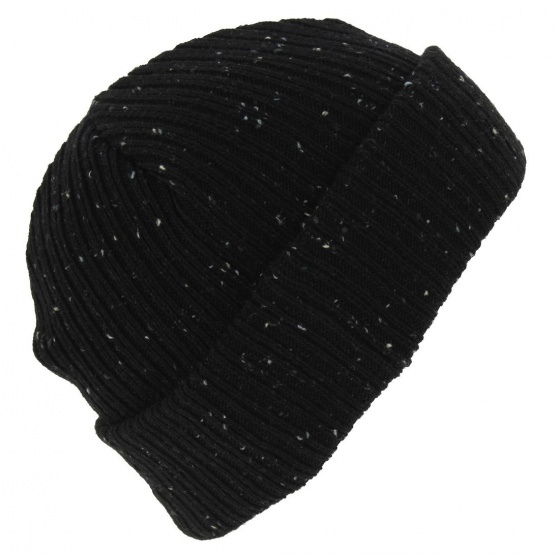 Unisex Fisherman Cuff Acrylic Black Beanie - New Era