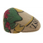 Beige Grappa Flat Cap Burlap - ReHats