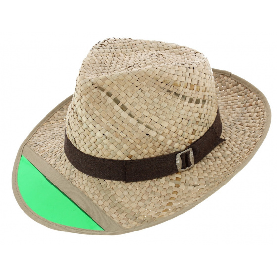 Chapeau Fedora Hunter Paille Naturel - Brixton Chapeau Fedora Hunter Paille Naturel - Brixton