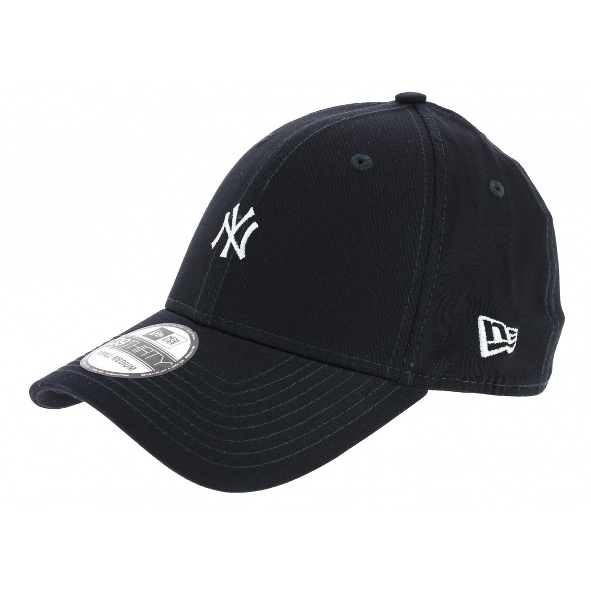 Fitted Yankees Mini Logo Cotton Navy Cap New Era