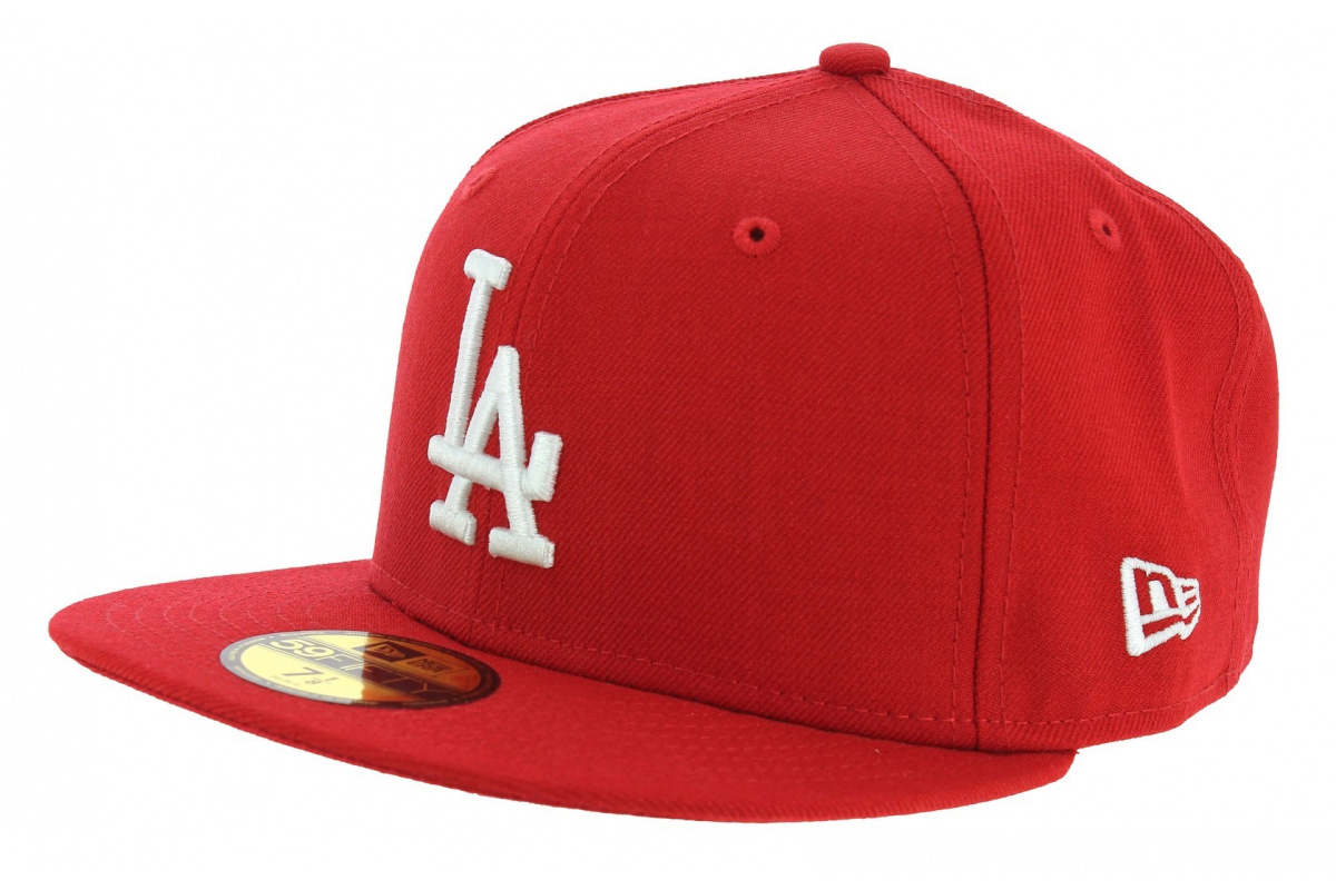 Cap Fitted Basics LA Dodgers Red Wool - New Era