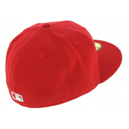 LA Dodgers Basic Fitted Wool Cap Red - New Era