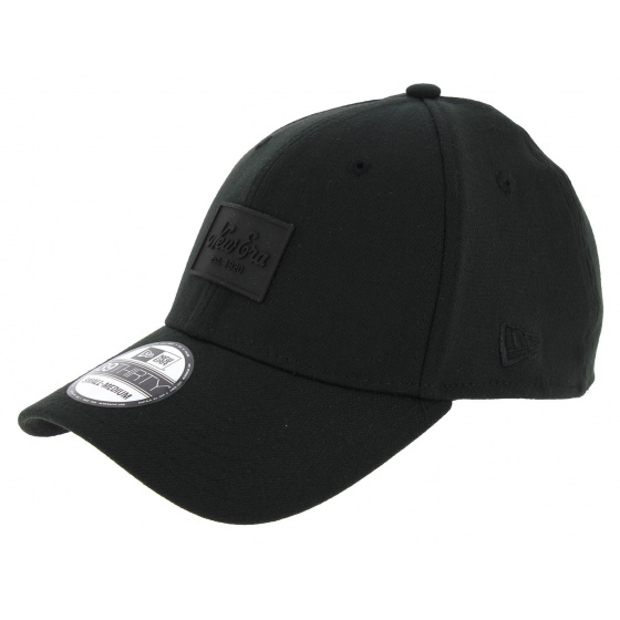 Casquette Baseball Fitted Patched Tone Noir - New Era