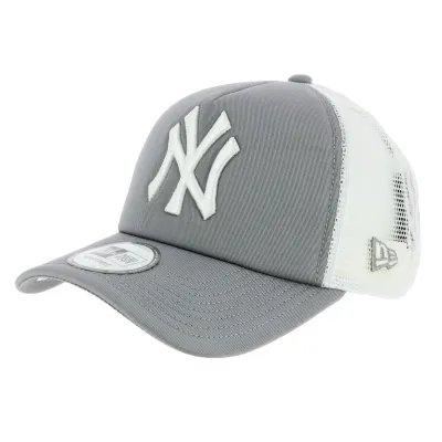 Casquette Trucker Clean Snapback Gris NY Coton - New Era Reference : 6693 | Chapellerie Traclet