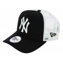 NY Yankees Clean Trucker Snapback Cap Black - New Era