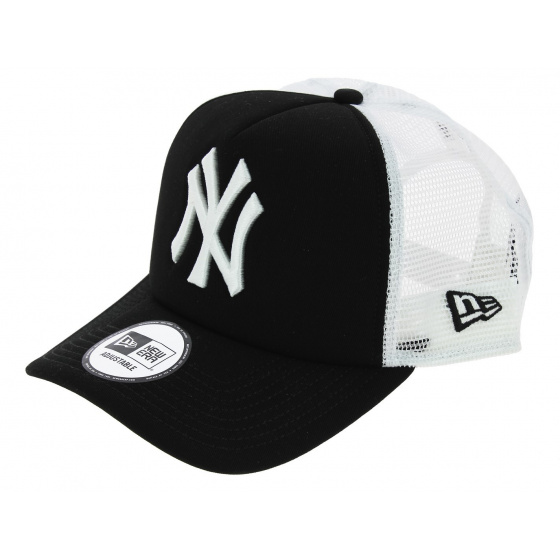 NY Yankees Clean Trucker Snapback Cap Black - New Era