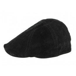 Black leather cap Caloway by Traclet