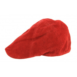 Red Leather Ducky Cap - Aussie Apparel