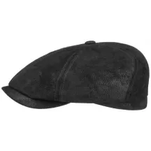 Casquette Lanesboro cuir Noir - Stetson Reference : 4405 | Chapellerie Traclet