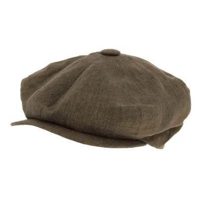 Wicklow Irish Linen Cap Brown - City Sport Reference: 2984 | Traclet Hat Shop