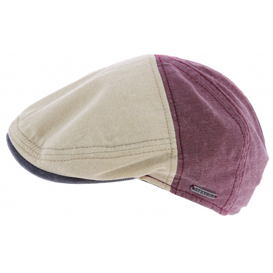 Atacama Two-tone Cotton Flat Cap - Stetson