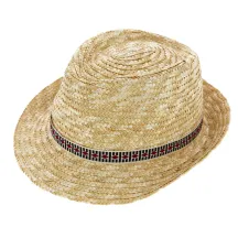 Chapeau Trilby Pachuca Paille Naturel - Traclet Reference : 5372 | Chapellerie Traclet
