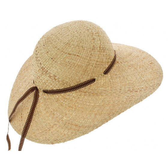Margherita Natural Straw Summer Wide Brim Hat - Traclet