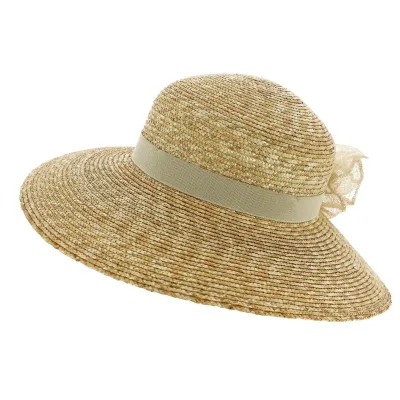 Marzial Summer Wide-Brimmed Hat Natural Straw - Traclet Reference: 2301 | Traclet Hatters