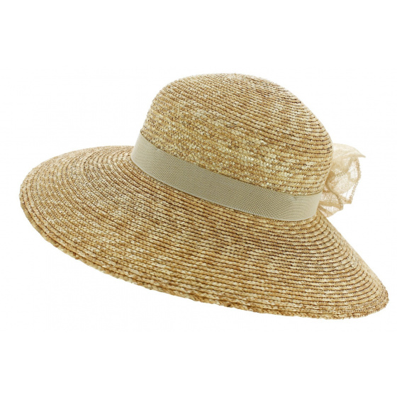 Marzial Summer Wide-Brimmed Hat Natural Straw - Traclet