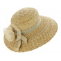 Marzial Natural Straw Summer Capeline - Traclet