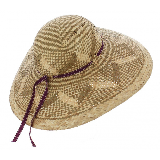 Banderia Summer Sun Hat Two-Tone Natural Straw - Traclet