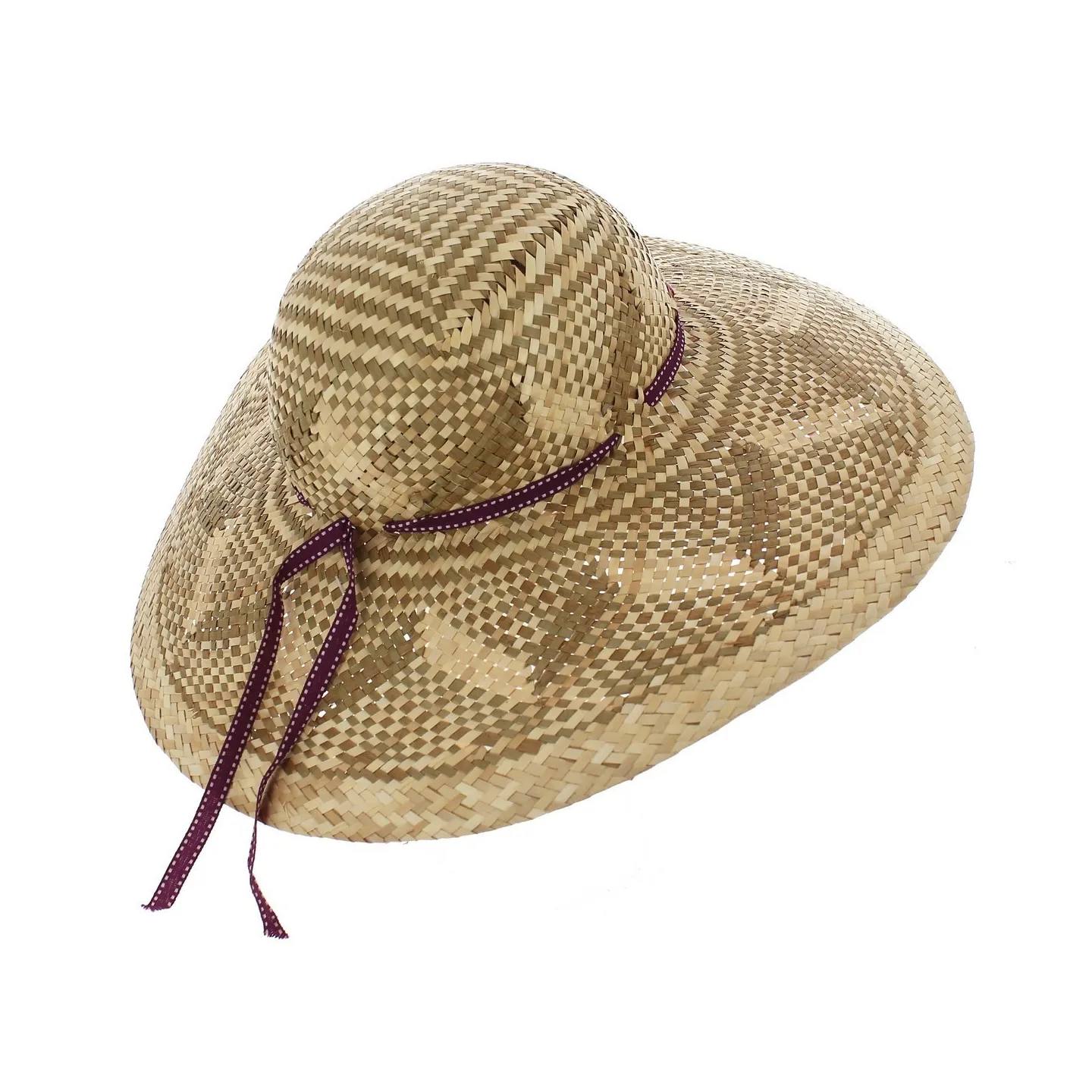 Banderia Summer Sun Hat Two-Tone Natural Straw - Traclet Reference: 4614 | Traclet Hatmakers