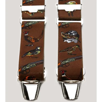 Bretelle Harnais Chasse - Motif animaux Reference : 7509 | Chapellerie Traclet