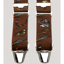 Brown hunting harness suspenders