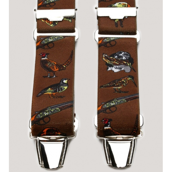 Brown hunting harness suspenders
