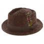 Brown Arbor Raffia Fedora Hat - Brixton