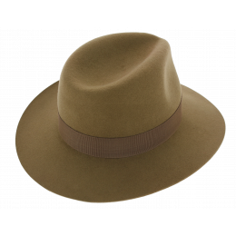 Chapeau Traveller Josephine Paille Papier Marron- Bronté