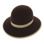 Audrey Wool Felt Wide-Brimmed Hat - Traclet