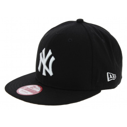Yankees Of NY Snapback Cap Cotton Black & White - New Era