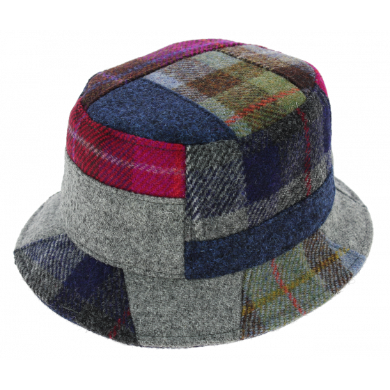 Chapeau Bob Banbridge Patchwork Harris Tweed - Traclet