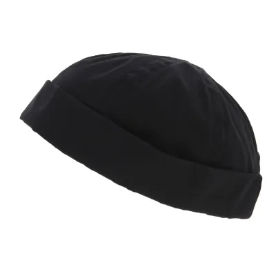 Waterproof Cotton Docker Beanie Rotterdam Black - Traclet Reference: 650 | Traclet Hat Shop