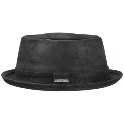 leather pork pie hat by broner Reference: 1589 | Traclet Hat Shop