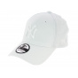 Fitted Essential MLB Cotton Cap White - New Era