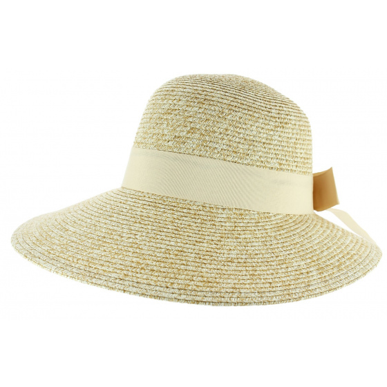 Valencia Summer Paper Straw Sun Hat Beige - Marone