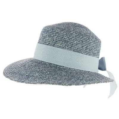 Casquette Tripoli Paille Papier Bleu - Marone Reference : 1398 | Chapellerie Traclet