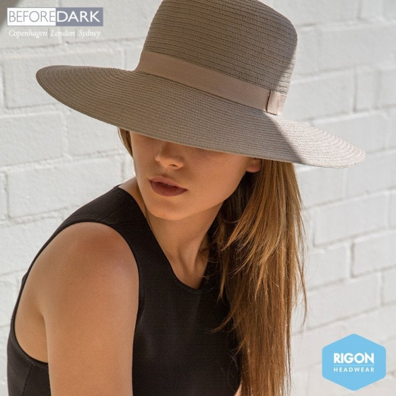 Rosario Mocha Wide Brim Hat - Rigon Headwear