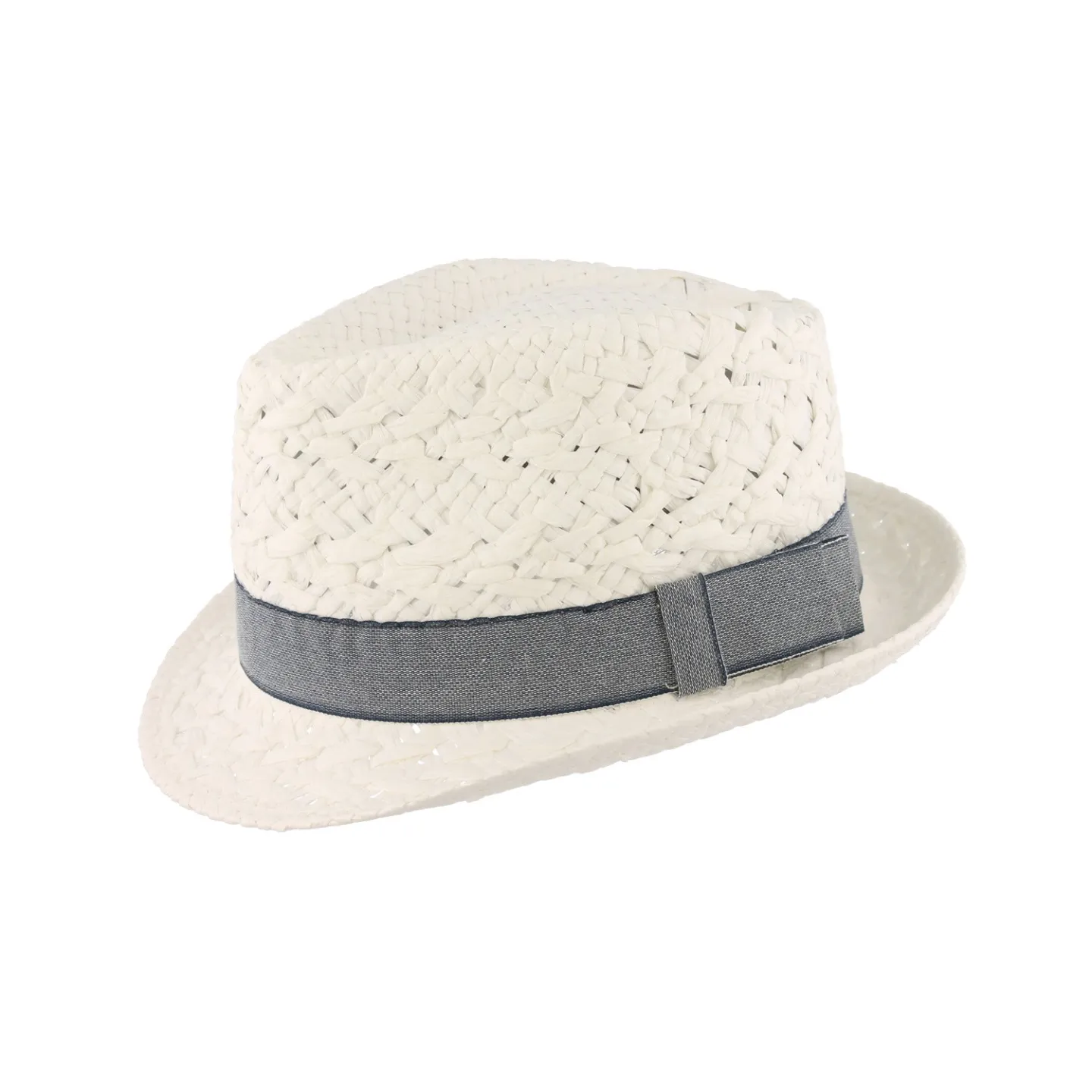 Chapeau Trilby Cliff Pain blanc Reference : 4755 | Chapellerie Traclet