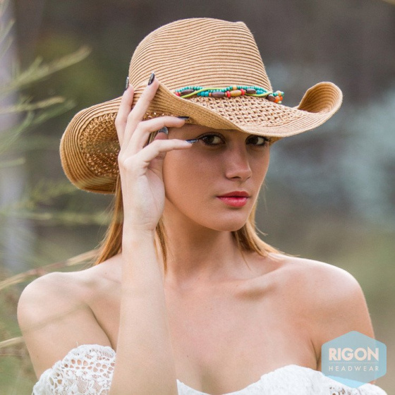 Annika Cowboy Hat Natural Fibers - Rigon Headwear