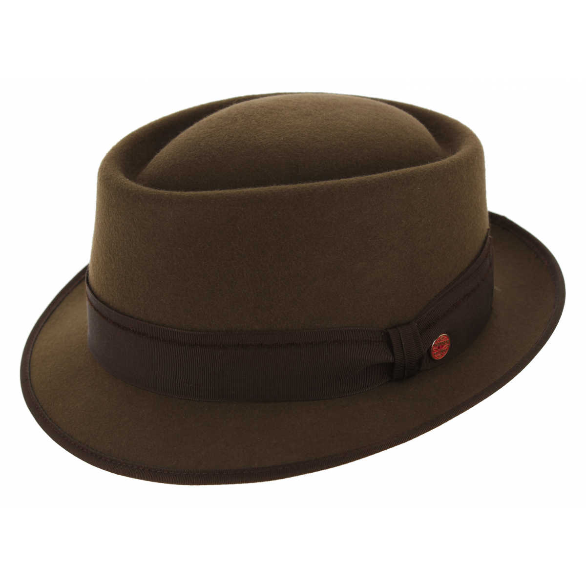 brown felt trilby