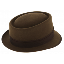 Lorenzo Brown Felt Trilby Hat - Mayser