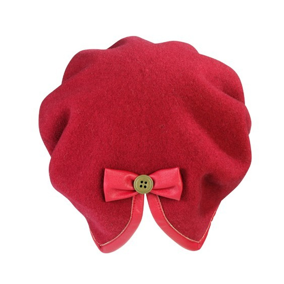 Wool Split Back Beret